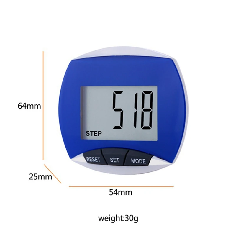 

Fitness Digital Pedometer Waterproof Portable Digital Pedometer Step Movement Calories Counter for Running Walking Outddor Sport