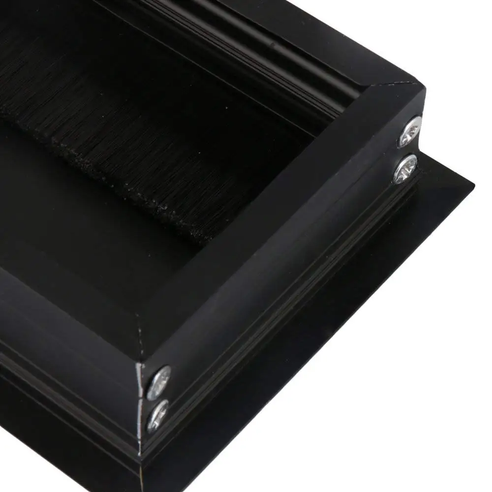 16 см Черный алюминиевый сплав стол прямоугольник провод кабель втулка отверстие