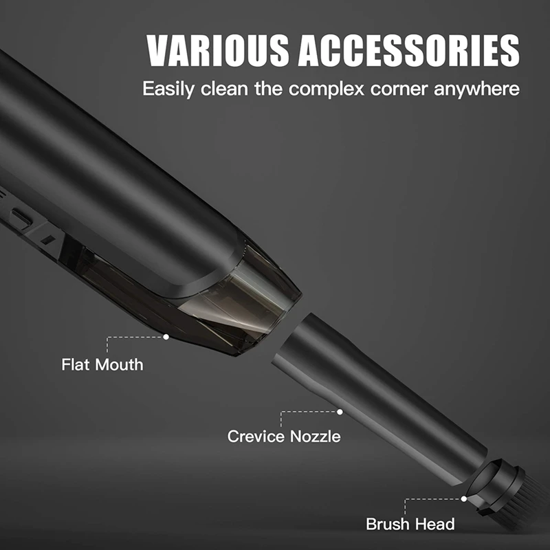 

Car Vacuum Cleaner Cordless Rechargeable Wet Dry Handheld Vacuum Cleaners for Home Carpet Pet Hair and Car
