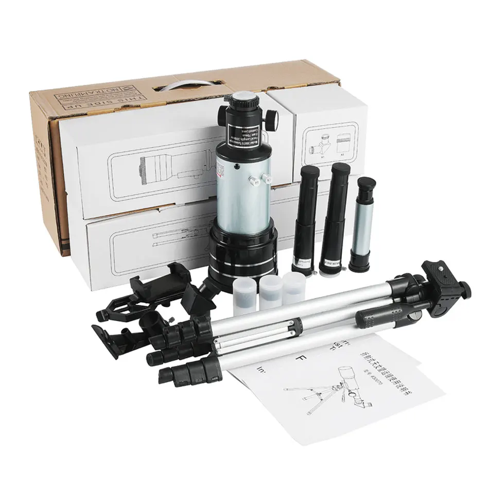 F30070 монокулярный телескоп астрономический Профессиональный finderscope 48 градусов зенитное зеркало со штативом наружный монокулярный зум