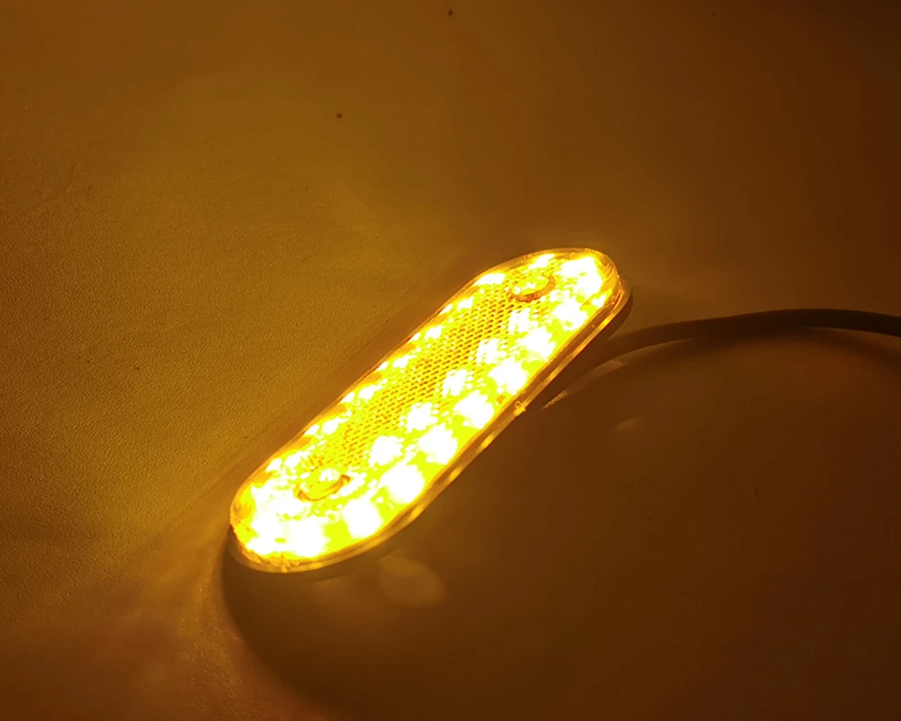 10x 20LED 24В Красный Белый Янтарь боковые габаритные светильник s с кронштейны для