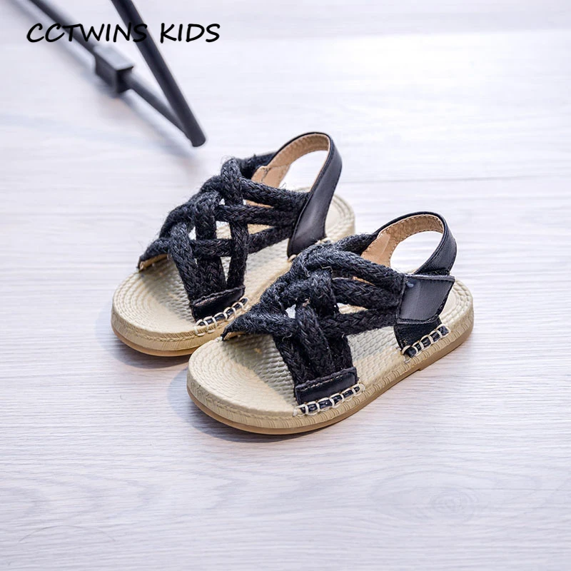 Туфли детские CCTWINS из ПУ кожи мягкая плоская подошва модные сандалии принцессы