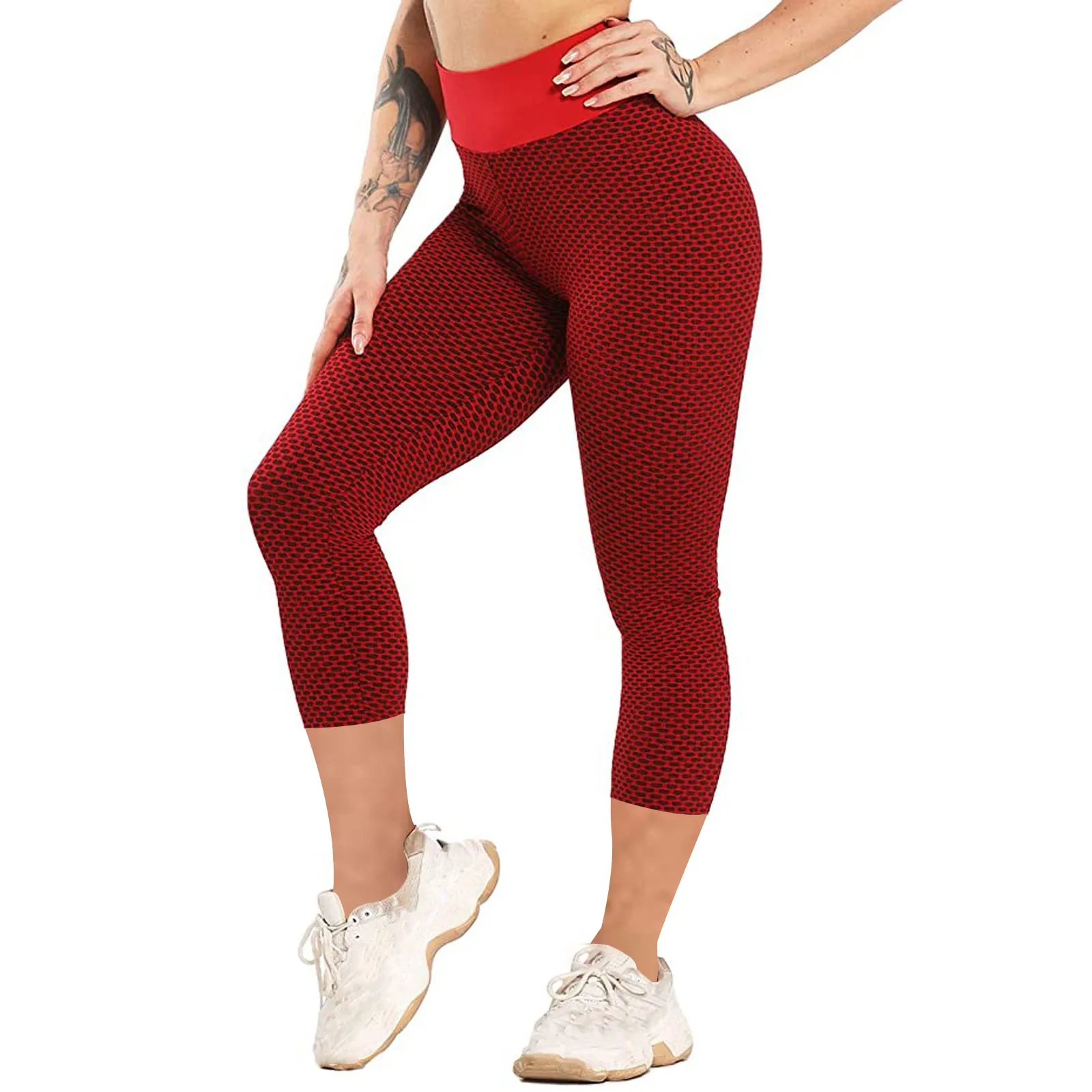 

Womens Running Clothing Ladies Stretch Yoga Leggings Fitness Running Gym Cropped Trousers Active Pants hardloop kleding dames E1