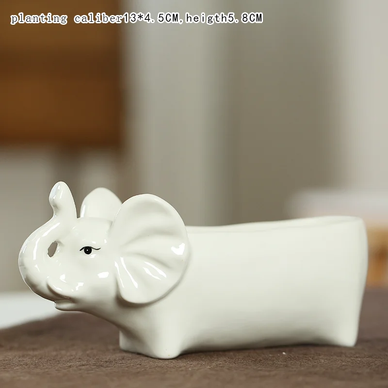 Цветочный горшок суккулент искусственное животное слоны стильное растение