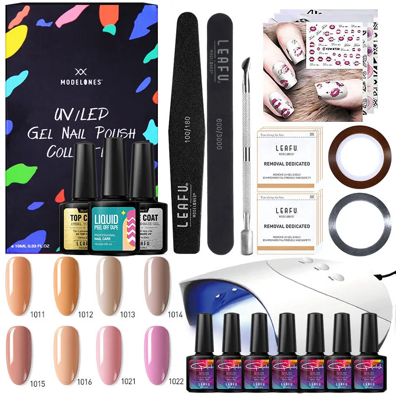 Modelones 18 шт./лот 36 Вт УФ-лампа для лечения Led Гель-лака ногтей набор инструментов