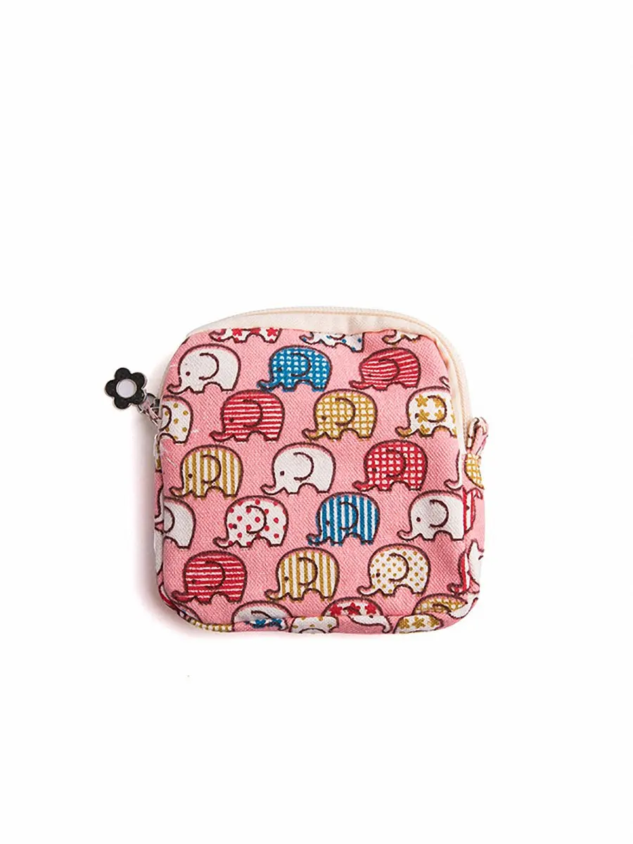 

1Pc Mini Storage Bag Simple Small Square Shaped Cloth Travel Coins Bag