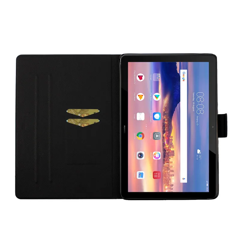 Ультратонкий кожаный чехол для Huawei MediaPad T5 Tablet Funda с подставкой Media Pad 10 1 откидной
