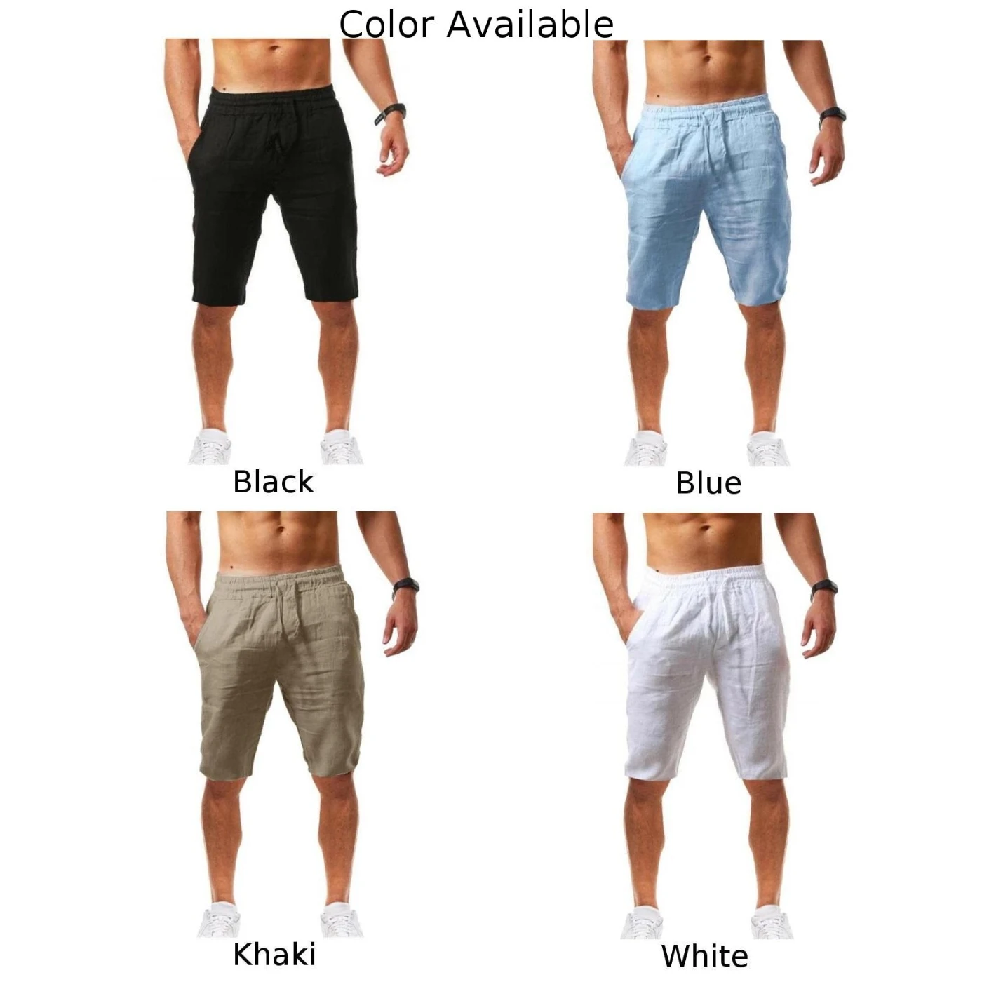 

2021 Solid Mens Shorts Casual Short Pants Men Sports Five Shorts Drawstring Shorts Men's Clothing Korean Fashion Shorts For Men