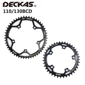 Звездочка с короной DECKAS 110BCD 130BCD, узкая, широкая, круглая цепь, 36T 38T 40T 42T 44T 46T 48T 50T 52T 54T 56T 58T, звездочка