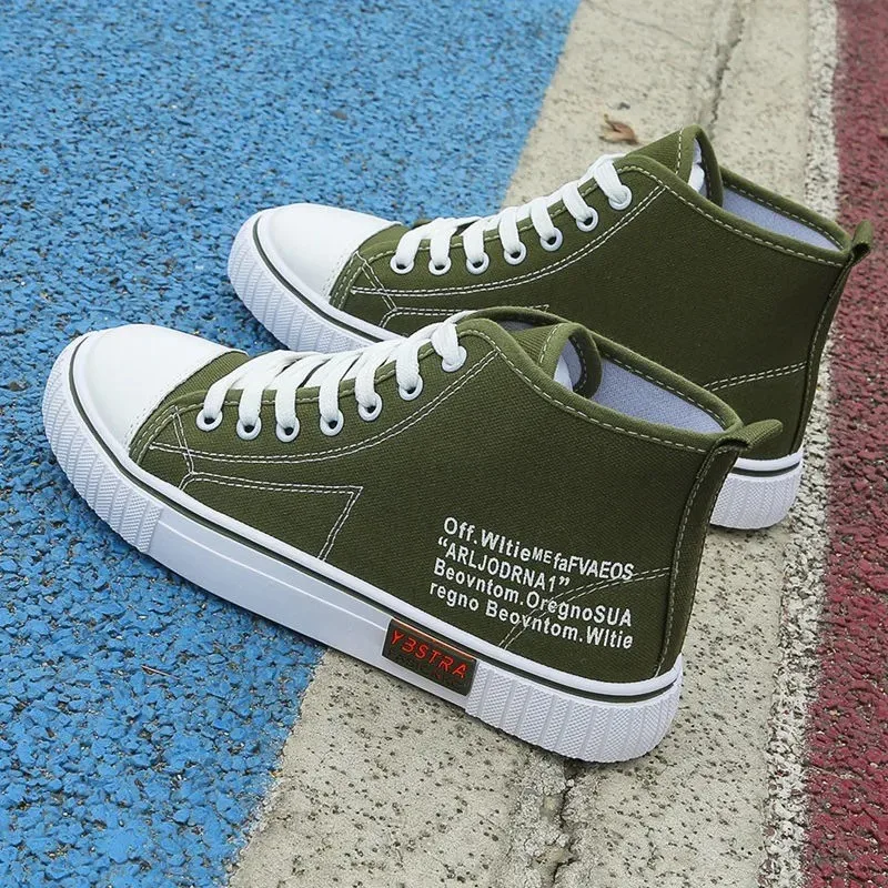 

Новинка весна-осень ретро высокие холщовые туфли мужские повседневные джинсовые женские кроссовки обувь для пар 35-43