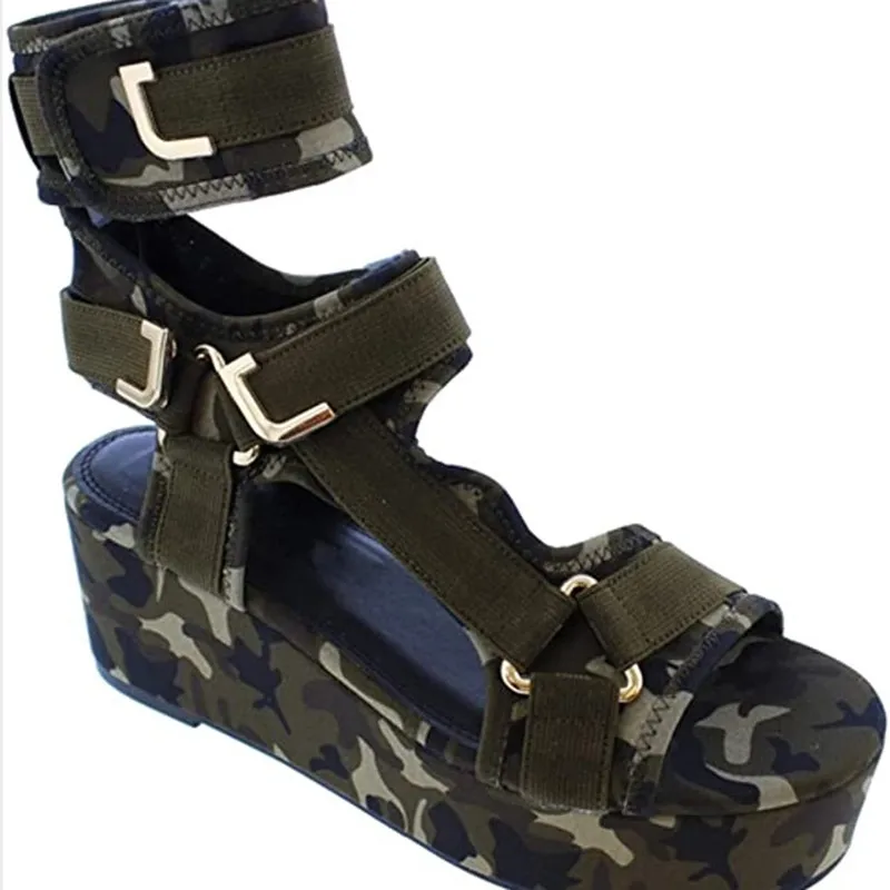 Сандалии-гладиаторы женские на платформе роскошные брендовые босоножки