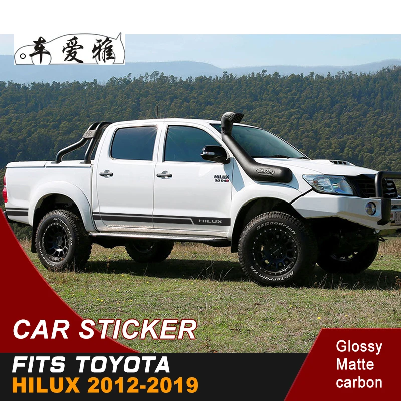 Графическая виниловая наклейка крутая Боковая дверь полоса Наклейка для Toyota hilux