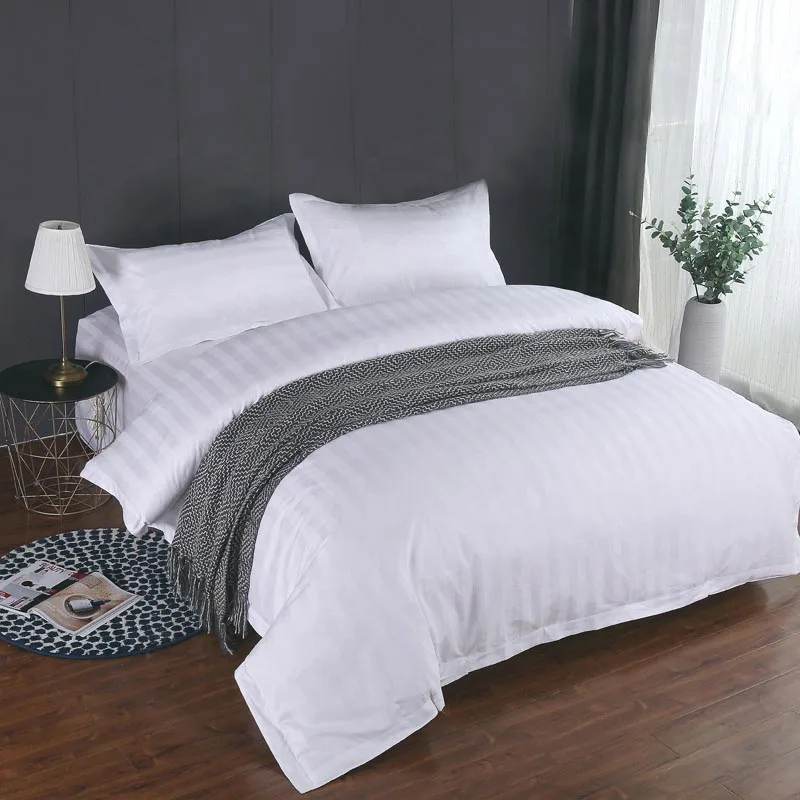 Белая атласная пододеяльник из чистого хлопка для отеля|Пододеяльник| |