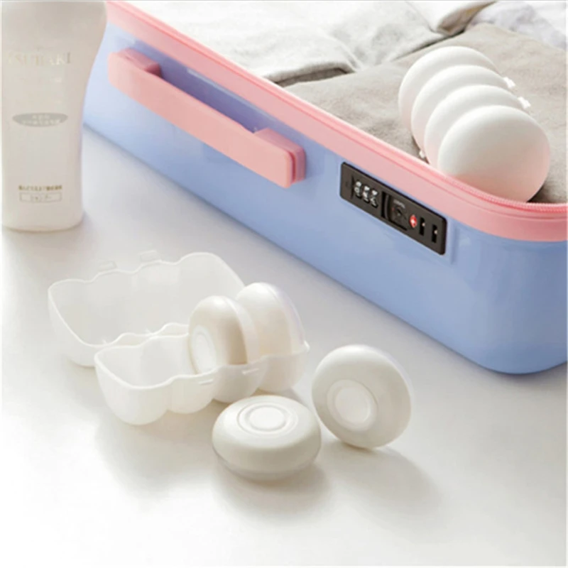 

4Pcs/Set Press Type Travel Cosmetic Point Bottling Round Storage Bottle Dispensers Soap Lotion Shampoo Shower Gel Emulsion