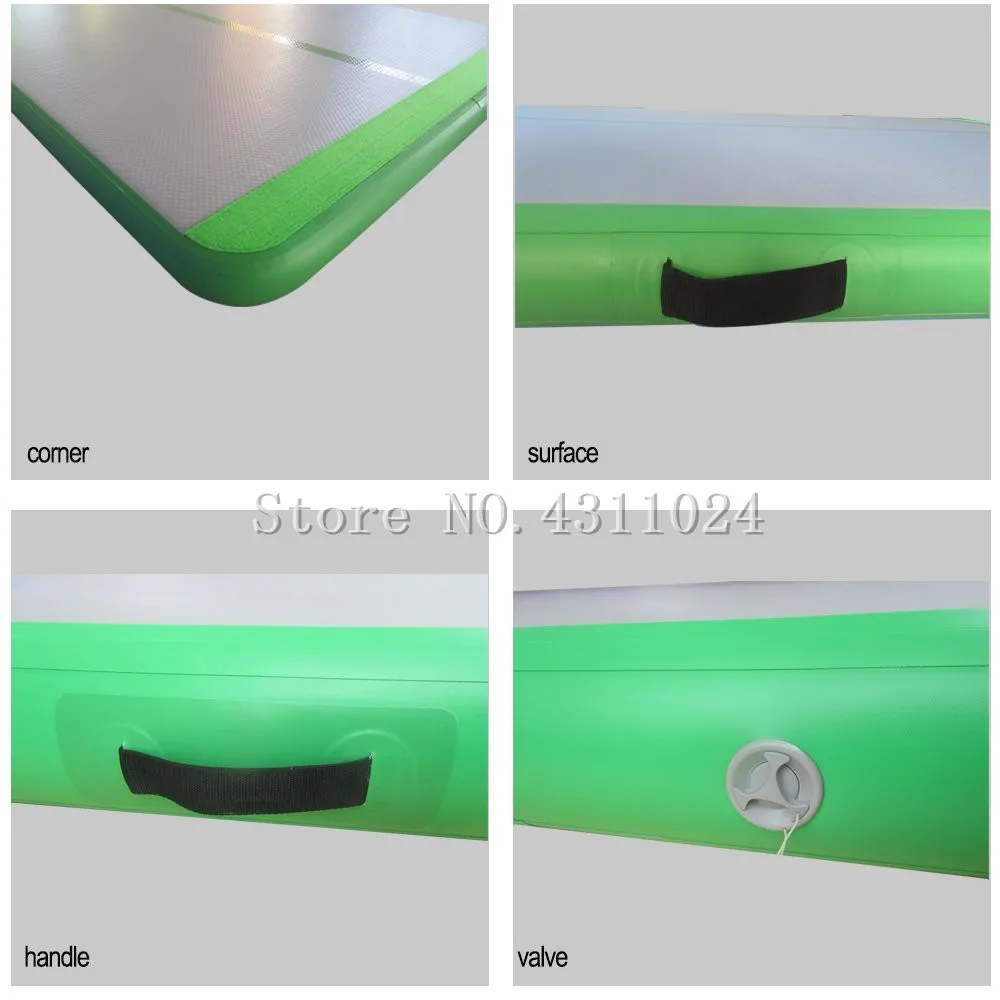 Цена Надувной гимнастический коврик, воздушная дорожка с насосом, толщина 6 дюймов, 11 м/12 м