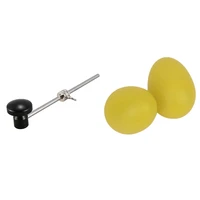 1 pair plastic percussion musical egg maracas shakers yellow 1x drum hammer pedal beater mallet