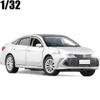 132 toyota avalon alloy car model diecast toy pull back sound light collection for baby gifts free shipping