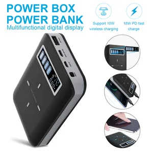 quick charge 418650 power bank case 10w wireless charging usb charger qc 3 0 pd diy shell 18650 battery holder charging box free global shipping