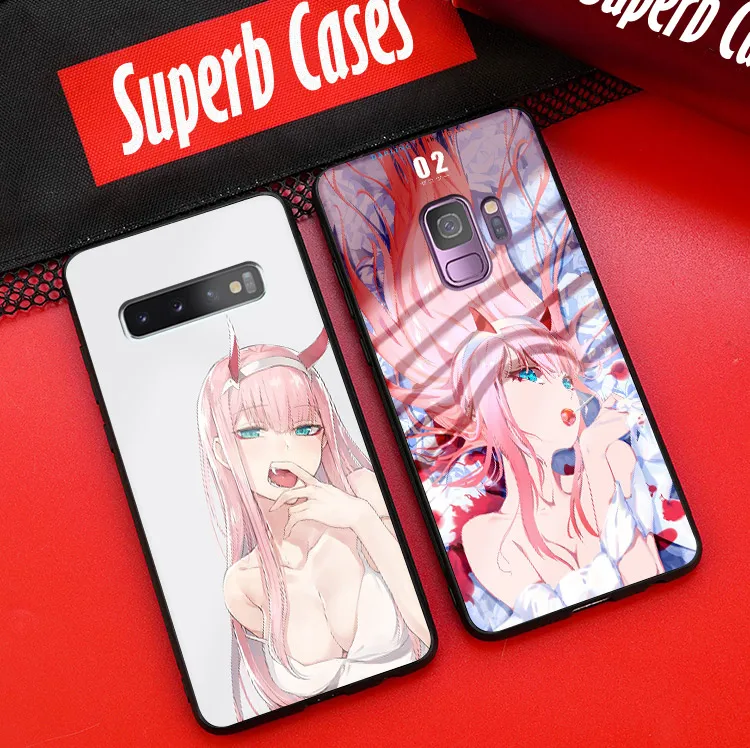 Zero Two Darling in the FranXX аниме стекло Мягкий силиконовый чехол для телефона оболочка для samsung Galaxy S8 S9 S10e S10 Note 8 9 10 Plus