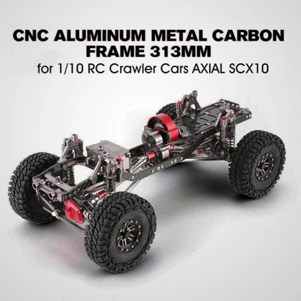 

Aluminum Alloy RC Rock Crawler Chassis Frame Kit for 1:10 Axial SCX10 4WD