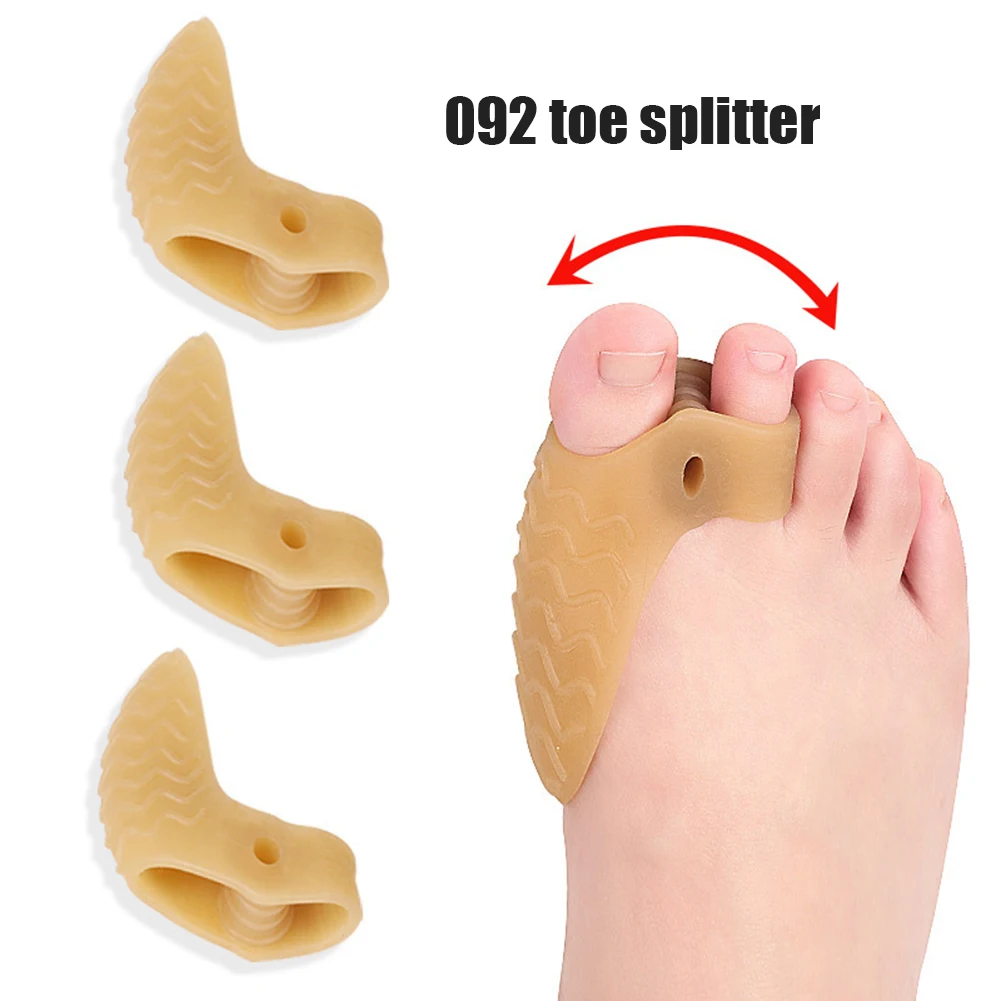 

1Pair Toes Separators Thumb Corrector Separator Soft Gel Toe Protector Thumb Corrector Reuseable Foot Spacers Foot Care Tool