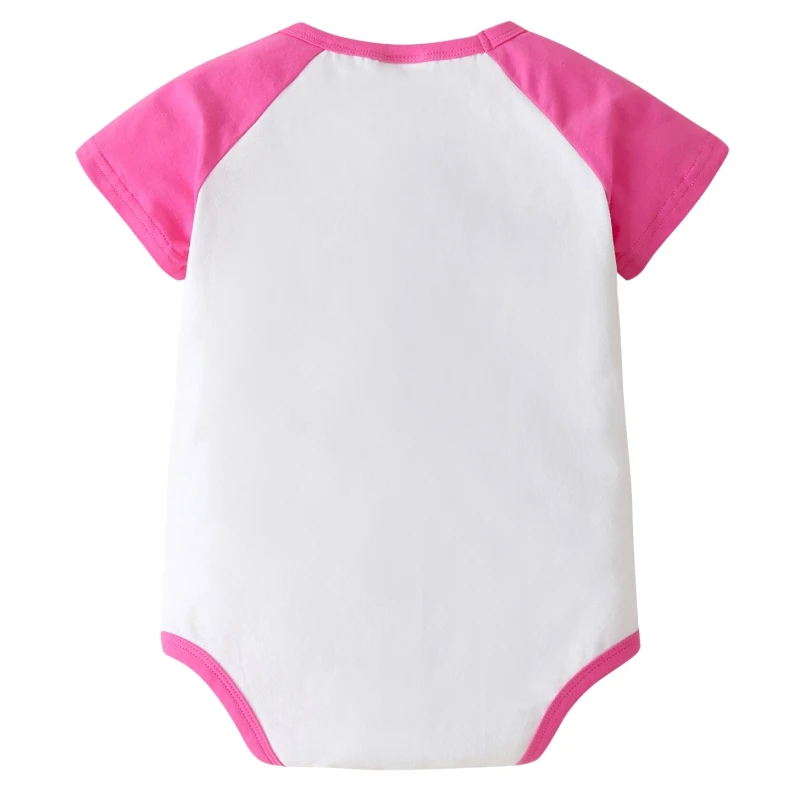 

Baby Summer Fashion Pure Cotton Cartoon Letter Printing Short-sleeved Thin Triangle Soft And Breathable Romper
