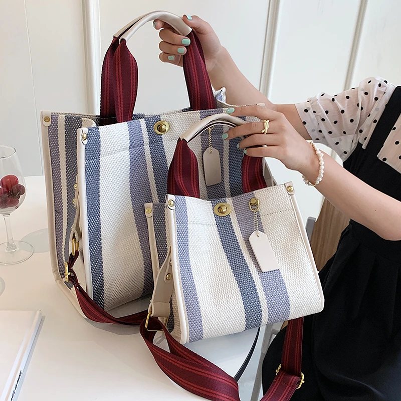 

Designer Women Canvas Handbag High Quality Ladies Large Capacity Ladies Shoulder Messenger Bags Fashion Female Crossbody Bag