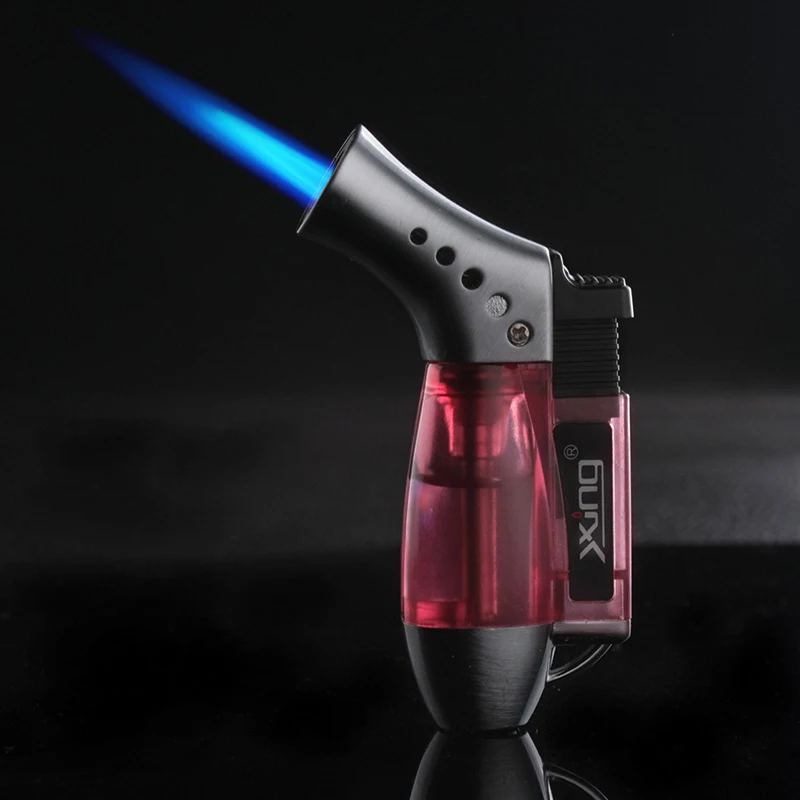 

Portable Windproof Torch Turbo Lighter Outdoor BBQ Mini Butane Jet Lighter Gasoline For Kitchen Gadget Gas Lighters Random Color