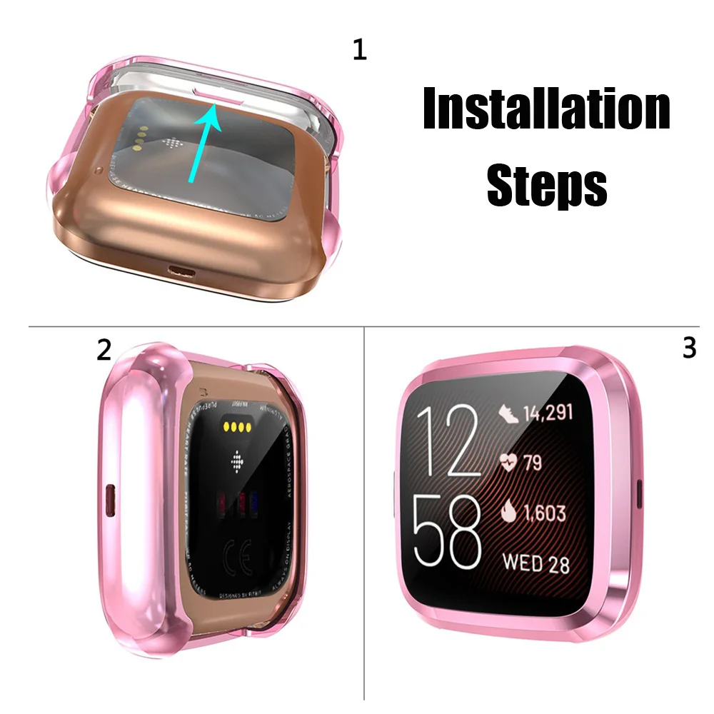 Новый мягкий защитный чехол для часов из ТПУ с покрытием полное покрытие жесткий