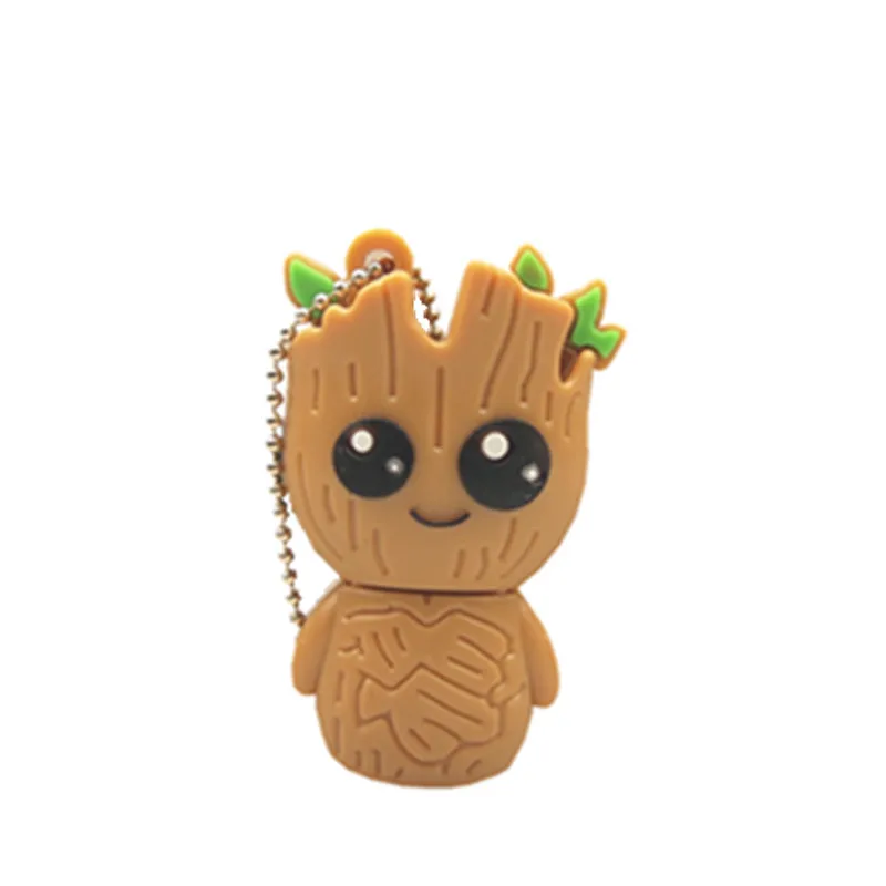 Groot 2 Мультфильм милый Грут USB флэш-накопитель 64 Гб 2,0 128 МБ стражи Галактики флешки 32 Гб мини U диск Memoria Stick для модные подарки - Цвет: Groot 2