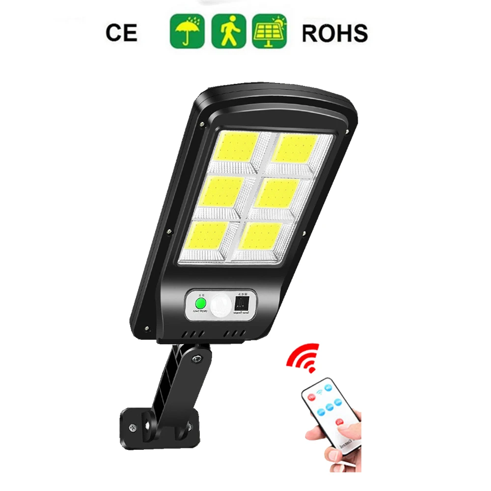 

tabular oblong Rotatable Super Bright 6 Head LED Solar Light COB Sensor IP65 Waterproof Solar Lamp Wall Lamps Outdoor Garden Dec