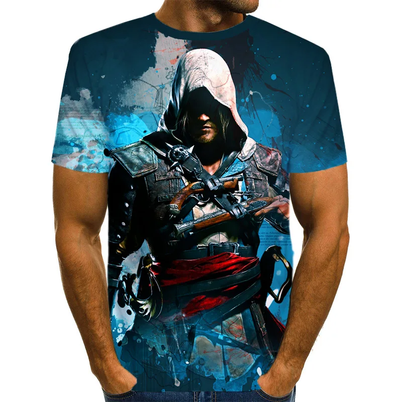 NT875 Call of duty Game 3D T-shirt streetwear for men and women popular short sleeves hrarjuku Game character casual tops t-shirts men - Цвет: NT875