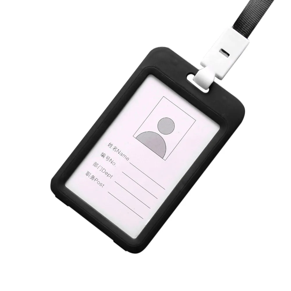 Портативный красочные работника Пластик Id держатель для карт именной ярлык