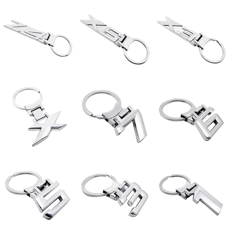 Автомобильный Стайлинг металлические буквы эмблемы брелок автомобильный