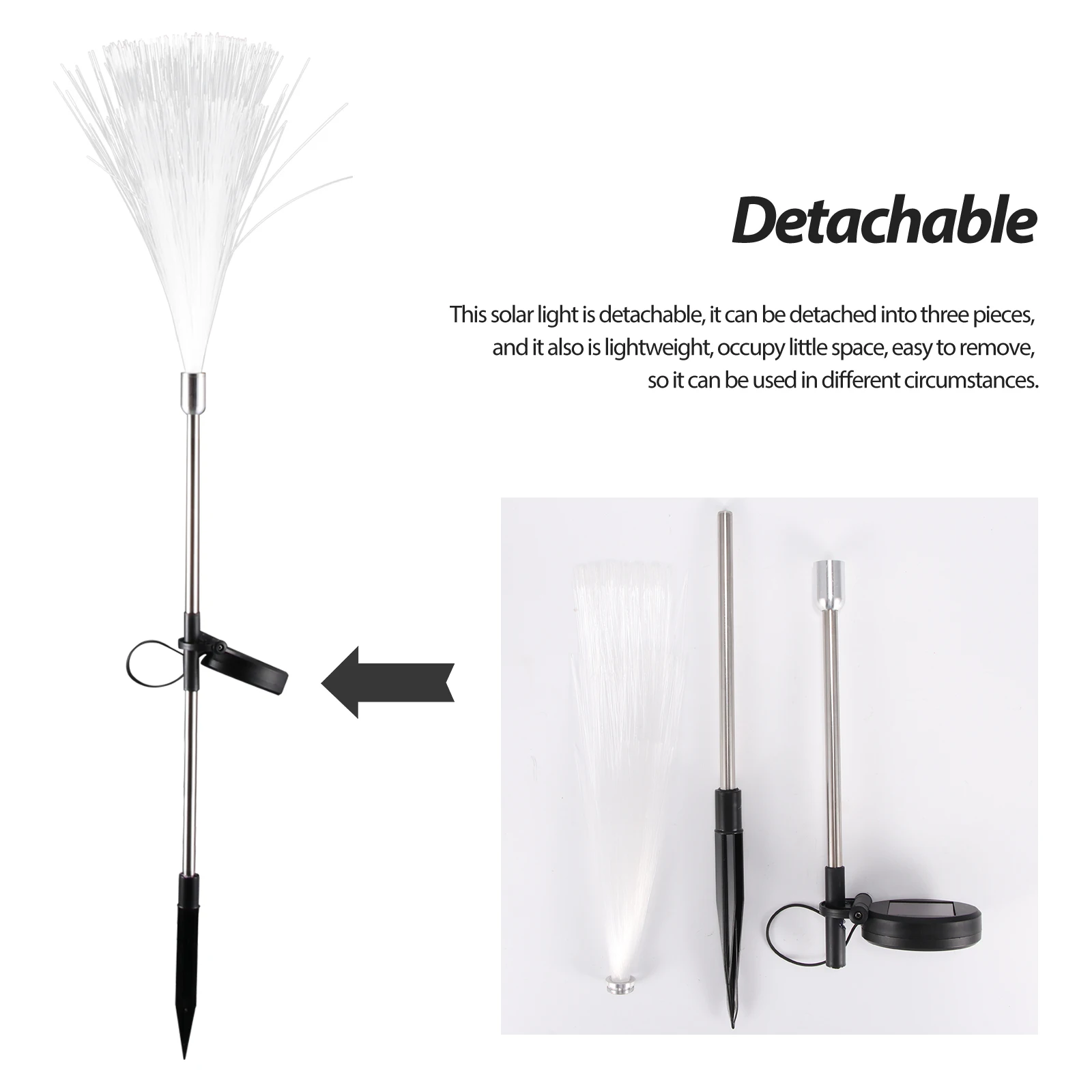 Светодиодная лампа на солнечной батарее изящный практичный декоративный