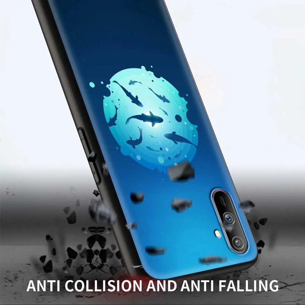 Чехол для телефона с изображением рыбы акулы Кита Realme GT Neo 8 7 6 5 Pro V15 V13 C25 C21 C20 C15 X50 X7