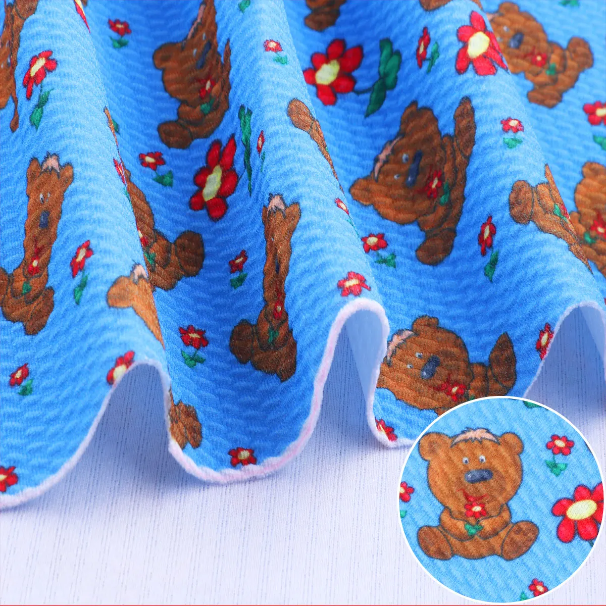 

50*140cm Cartoons Bullet Textured Liverpool Patchwork Tissue Kids home textile for Sewing Doll fabric sewing fabric cotton