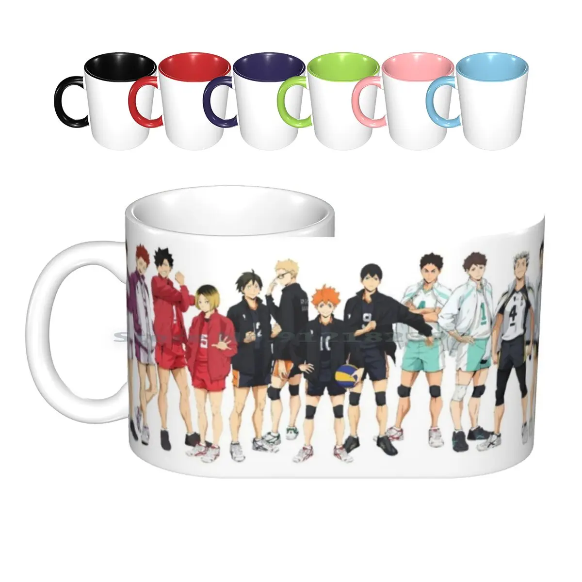 Керамические кружки Haikyuu Favs кофейные чашки Кружка для молока и чая аниме Karasuno Nekoma