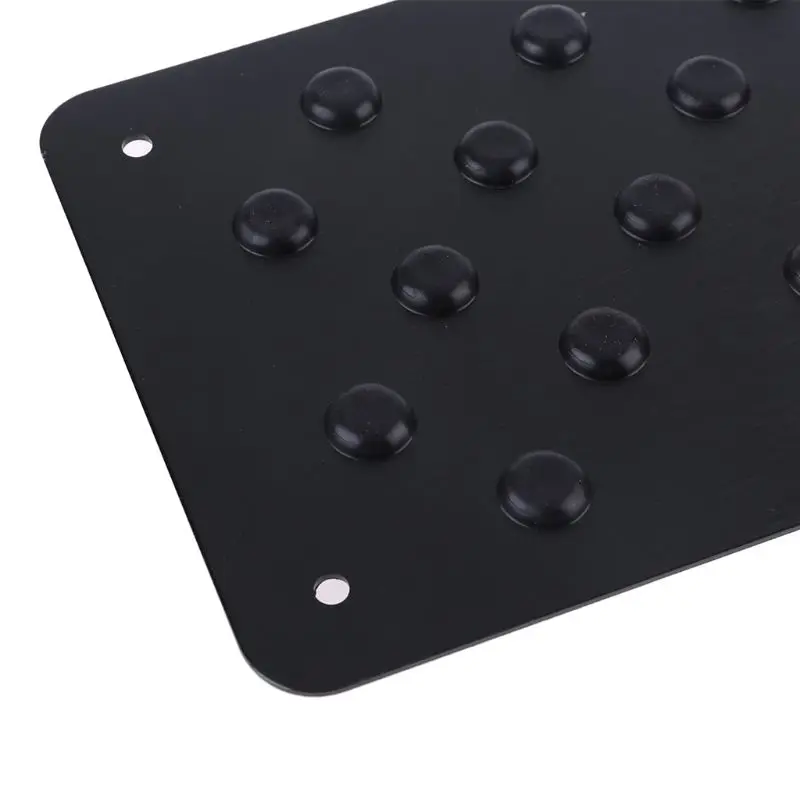 

Aluminum Car Floor Mat Patch Non-slip Heel Plate Footrest Carpet Pedal Pad