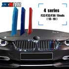 ZEMAR 3 шт. ABS для BMW 4 серии F33 F32 F36 автомобильные гонки решетка полоса обрезание клипса M Power Performance автомобильные спортивные аксессуары