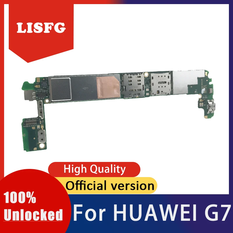 Бесплатная доставка 100% разблокирован для HUAWEI G7 материнская плата UL20 логика