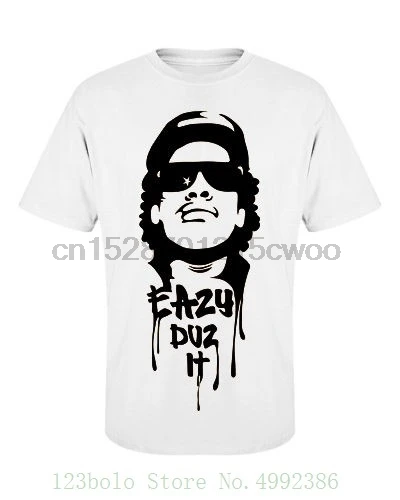 Футболка Nwa Eazy E Duz It хип хоп футболка маленький средний большой Xl мужская с