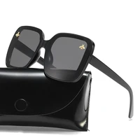 asuop 2020 new fashion lady sunglasses uv400 square frame bee sunglasses classic retro luxury brand mens sports driving glasses