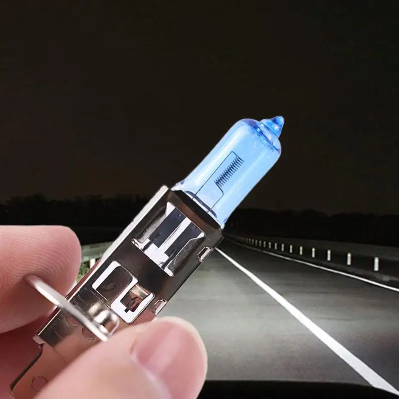 

freeshipping 2PCS FOR car H1 12V 55W 6000k Halogen Light Head high /low beam super lightting for BMWE46E90E60E39 carAccessories