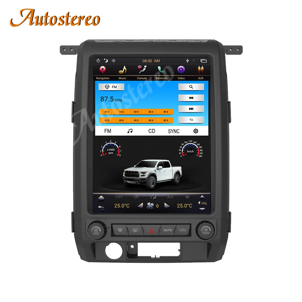 Tesla Style Android9.0 PX6 вертикальный экран Автомобильный GPS навигатор для Ford F150 2009 2012