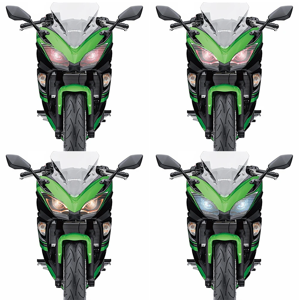 Для мотоцикла Kawasaki ZX650 2017 2020 ZX 650 3D наклейки на переднюю фару аксессуары защита