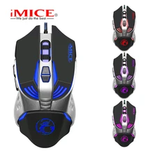 IMICE освещенная контржурным светом программируемая игровая Мышь