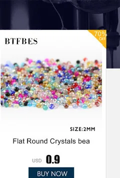 BTFBES квадратной формы Австрийские акриловые бусины квадрат 3 мм 100 шт стеклянные бусины для рукоделия детей