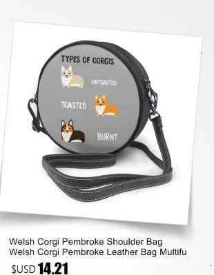 Welsh Corgi Pembroke сумка на плечо Вельш Corgi Pembroke кожаная сумка для путешествий высокое качество женские сумки кошелек