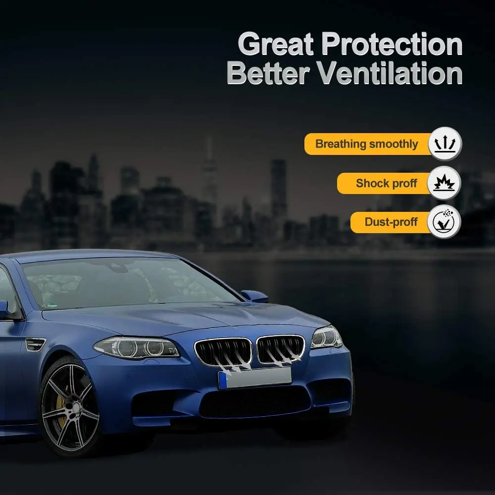 

2Pcs Car Front Kidney Grille Black Racing Grill Replacemt Dual Slat for BMW F10 F18 F11 520i 525i 530i 535i 5-Series 2010-2017